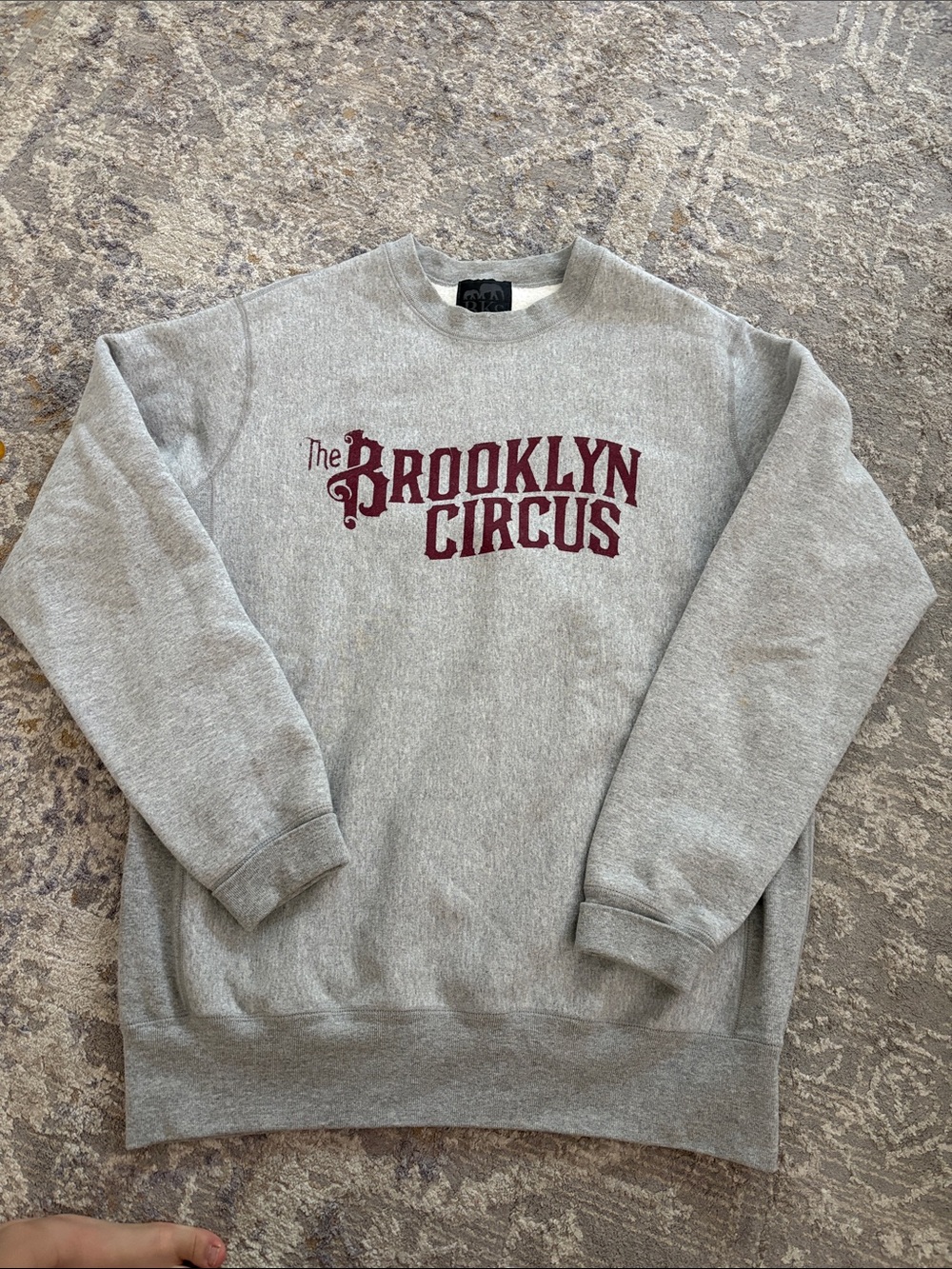 Men's The Brooklyn Circus Crewneck Sweatshirt - Maroon Logo